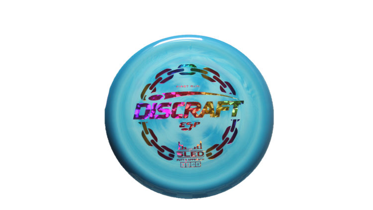 Discraft First Run ESP Swirl Sled Putter Front View