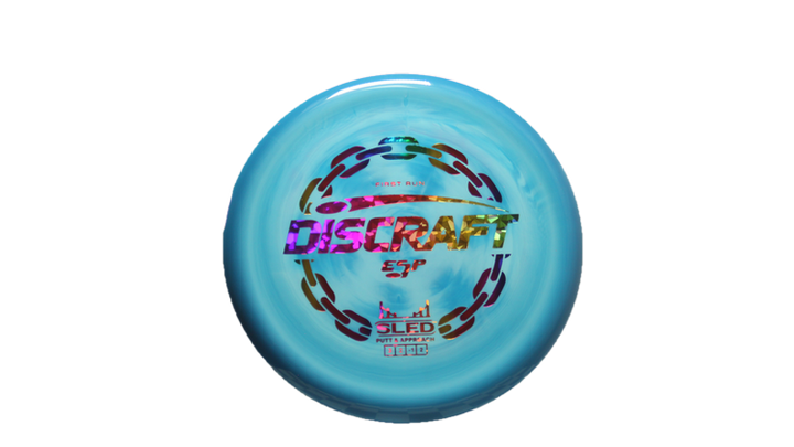 Discraft First Run ESP Swirl Sled Putter Front View
