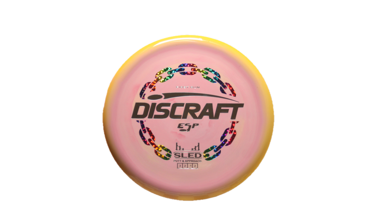 Discraft First Run ESP Swirl Sled Putter Front View