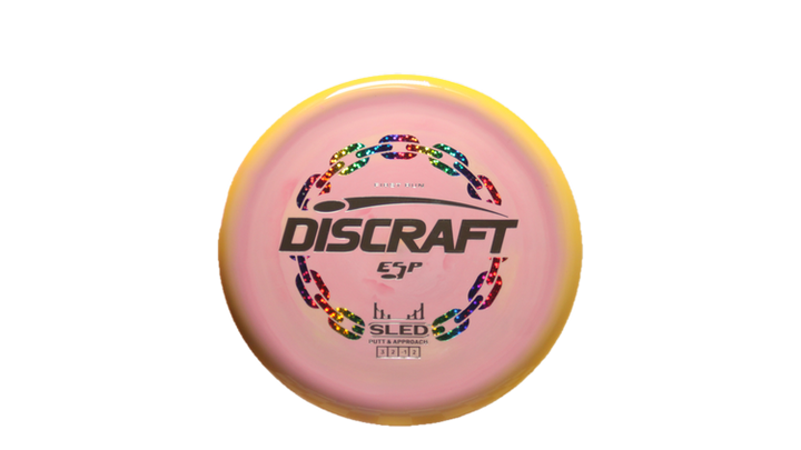Discraft First Run ESP Swirl Sled Putter Front View
