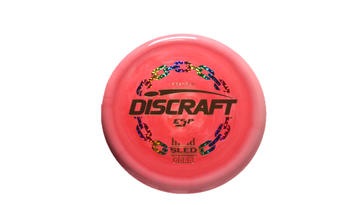 Discraft First Run ESP Swirl Sled Putter Front View