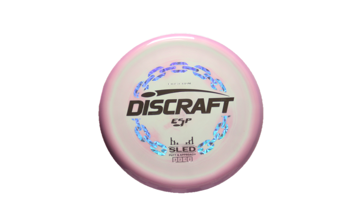 Discraft First Run ESP Swirl Sled Putter Front View