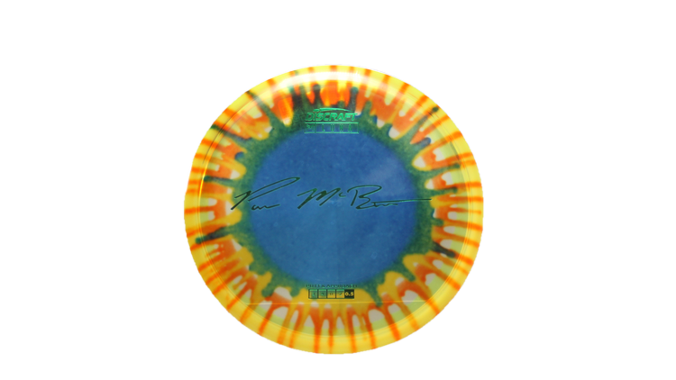 Discraft Paul McBeth Fly Dye Z Luna Putter Front View