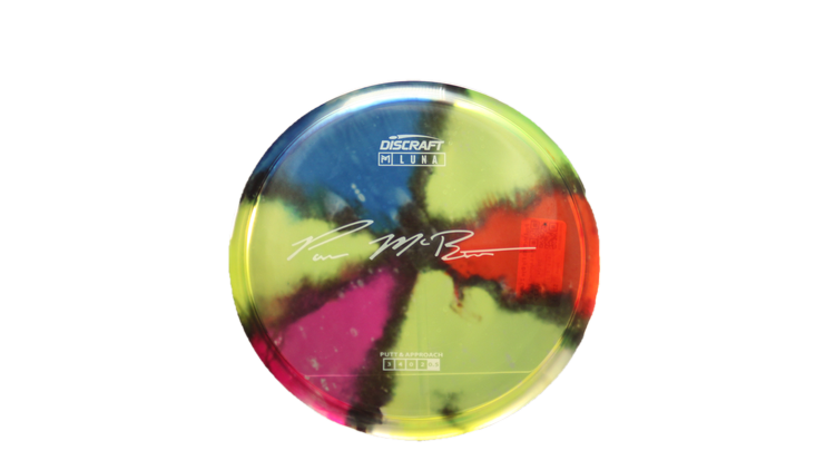 Discraft Paul McBeth Fly Dye Z Luna Putter Front View