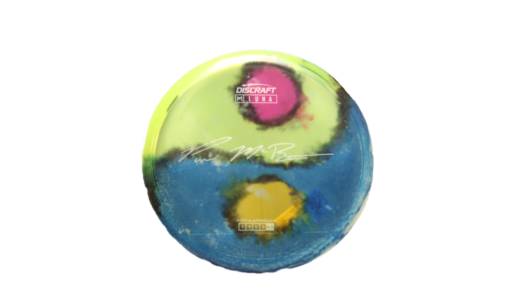 Discraft Paul McBeth Fly Dye Z Luna Putter Front View