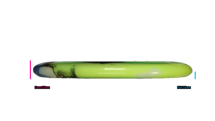 Discraft Paul McBeth Fly Dye Z Luna Putter Profile View