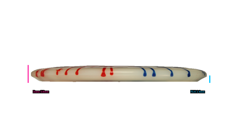 Discraft Z Fly Dye Buzzz SS Midrange Profile View