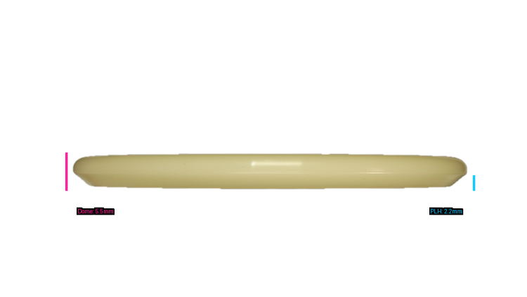 Discraft Mega Glo Z Zone Putter Profile View