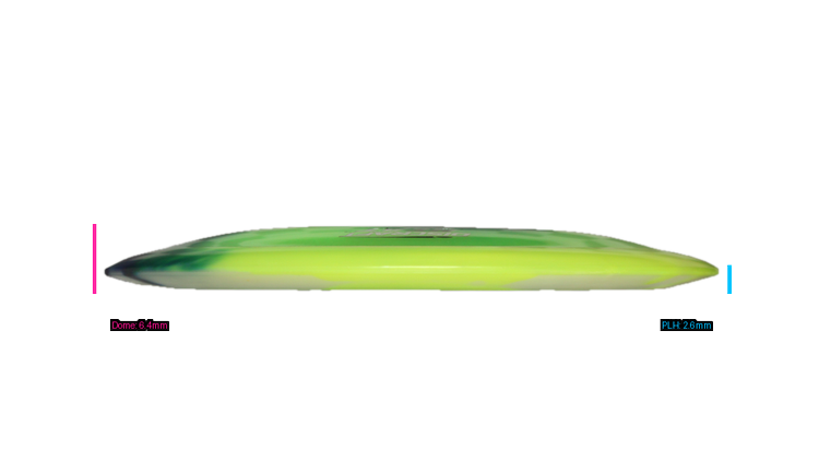 Discraft Z Fly Dye Heat Fairway Driver Profile View