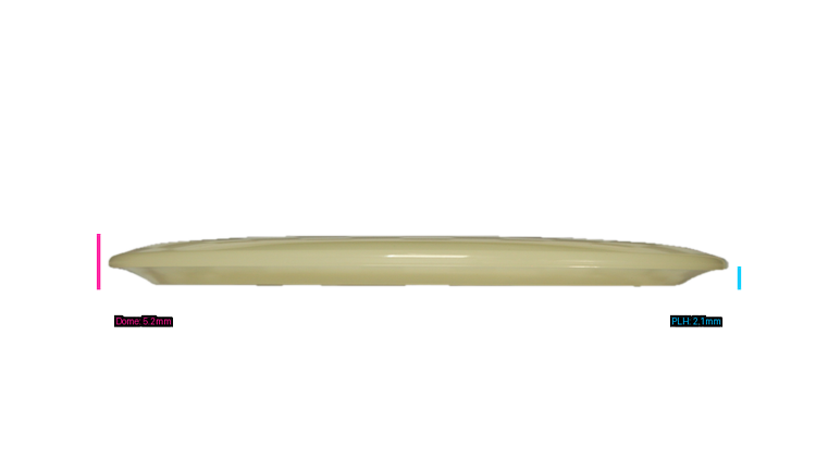 Discraft Mega Glo Z Cigarra Fairway Driver Profile View