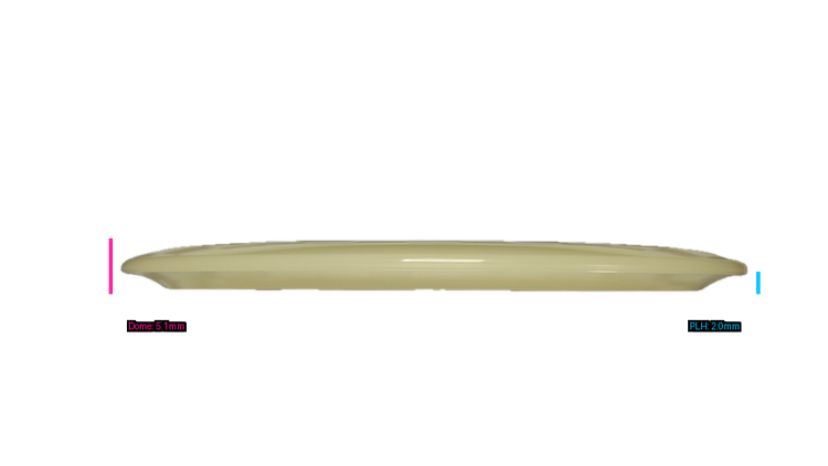 Discraft Mega Glo Z Cigarra Fairway Driver Profile View