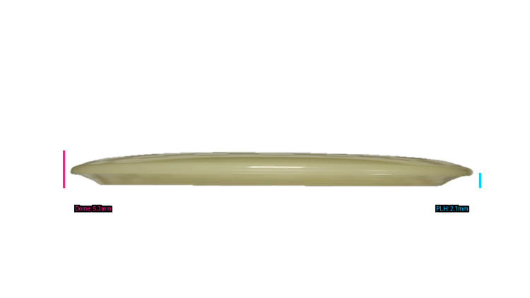 Discraft Mega Glo Z Cigarra Fairway Driver Profile View