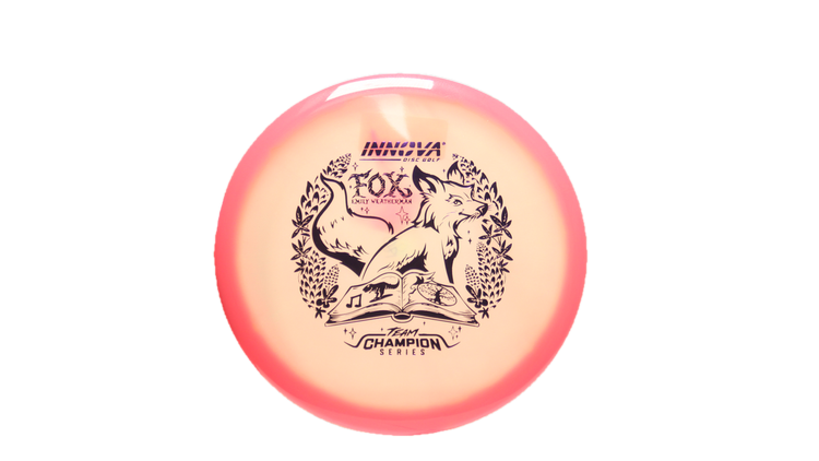 Innova 2026 Emily Weatherman Tour Series Proto Glow Halo Champion Fox Midrange Front View
