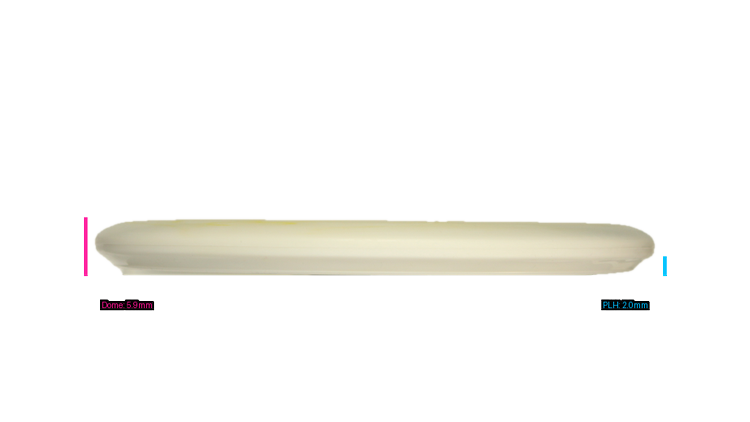 Latitude 64 2026 Isaac Robinson Team Series Zero Medium Moonshine Orbit Peak Putter Profile View