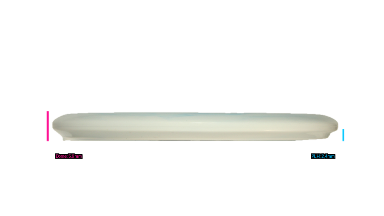 Latitude 64 2026 Isaac Robinson Team Series Zero Medium Moonshine Orbit Peak Putter Profile View