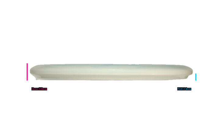 Latitude 64 2026 Isaac Robinson Team Series Zero Medium Moonshine Orbit Peak Putter Profile View