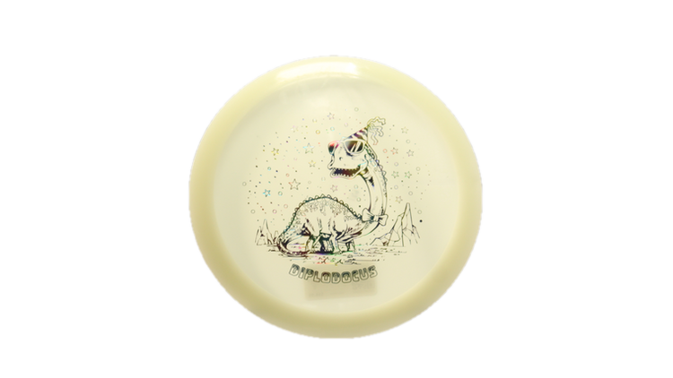 Dino Discs Egg Shell Glow Diplodocus Fairway Driver Front View