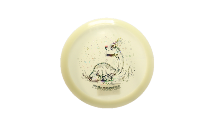 Dino Discs Egg Shell Glow Diplodocus Fairway Driver Front View