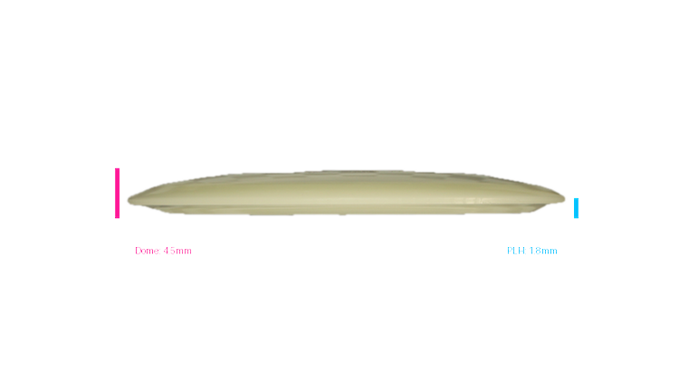 Dino Discs Egg Shell Glow Diplodocus Fairway Driver Profile View