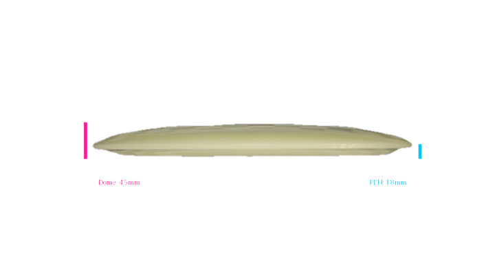 Dino Discs Egg Shell Glow Diplodocus Fairway Driver Profile View