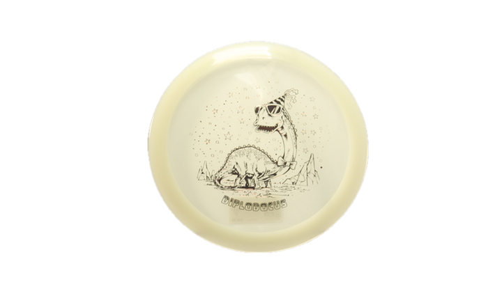 Dino Discs Egg Shell Glow Diplodocus Fairway Driver Front View