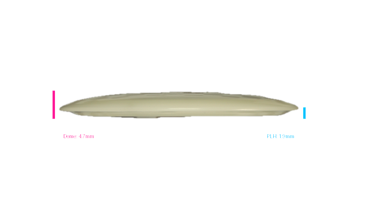 Dino Discs Egg Shell Glow Diplodocus Fairway Driver Profile View