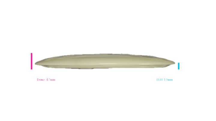 Dino Discs Egg Shell Glow Diplodocus Fairway Driver Profile View