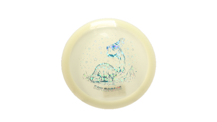 Dino Discs Egg Shell Glow Diplodocus Fairway Driver Front View