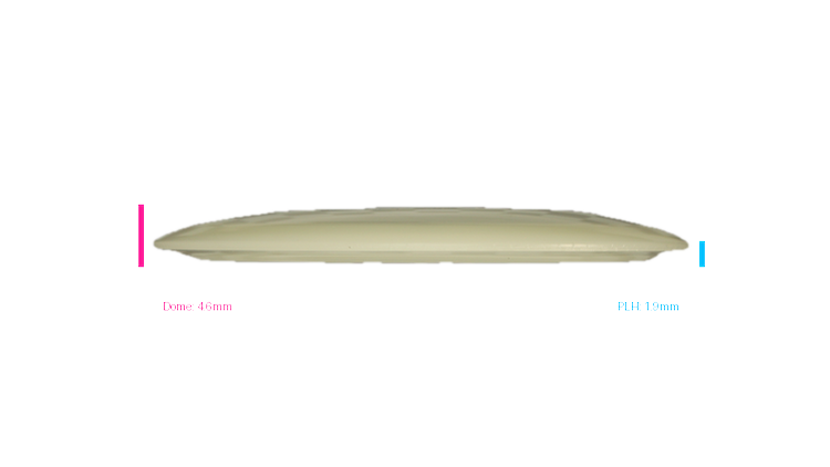 Dino Discs Egg Shell Glow Diplodocus Fairway Driver Profile View