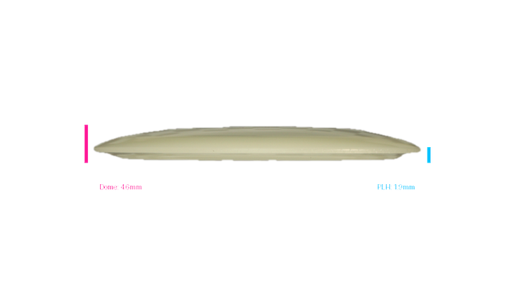 Dino Discs Egg Shell Glow Diplodocus Fairway Driver Profile View