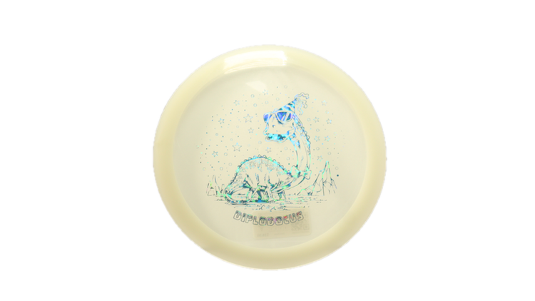 Dino Discs Egg Shell Glow Diplodocus Fairway Driver Front View