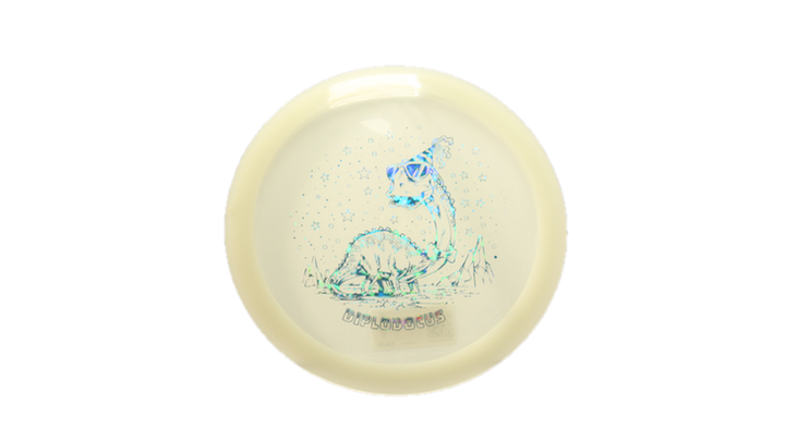 Dino Discs Egg Shell Glow Diplodocus Fairway Driver Front View