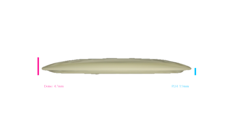 Dino Discs Egg Shell Glow Diplodocus Fairway Driver Profile View