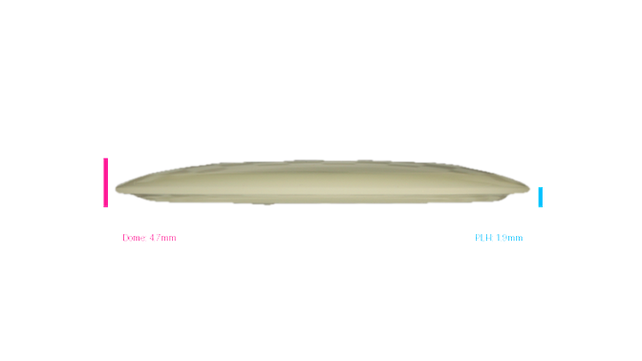 Dino Discs Egg Shell Glow Diplodocus Fairway Driver Profile View