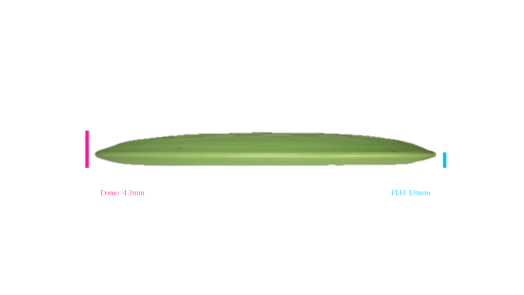 Dino Discs Egg Shell Pterodactylus Distance Driver Profile View
