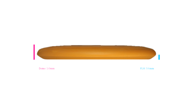 Dino Discs Egg Shell Triceratops Putter Profile View