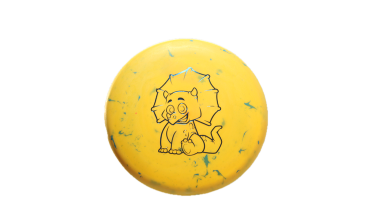 Dino Discs Egg Shell Triceratops Putter Front View