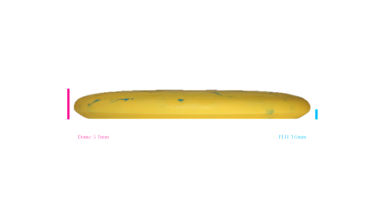 Dino Discs Egg Shell Triceratops Putter Profile View