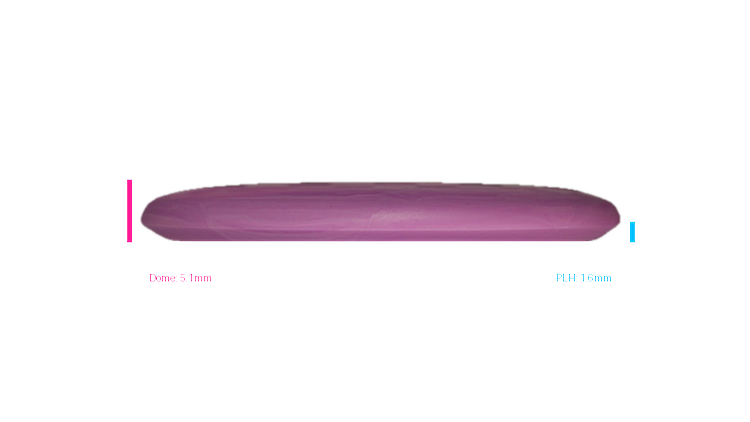 Dino Discs Egg Shell Triceratops Putter Profile View