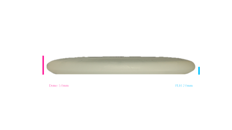Dino Discs Egg Shell Glow Triceratops Putter Profile View