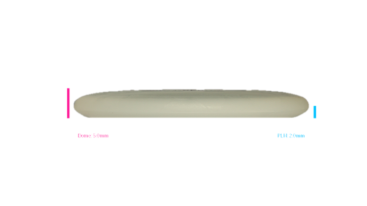 Dino Discs Egg Shell Glow Triceratops Putter Profile View