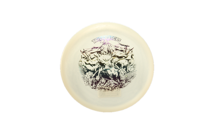 Dino Discs Egg Shell Glow Triceratops Putter Front View