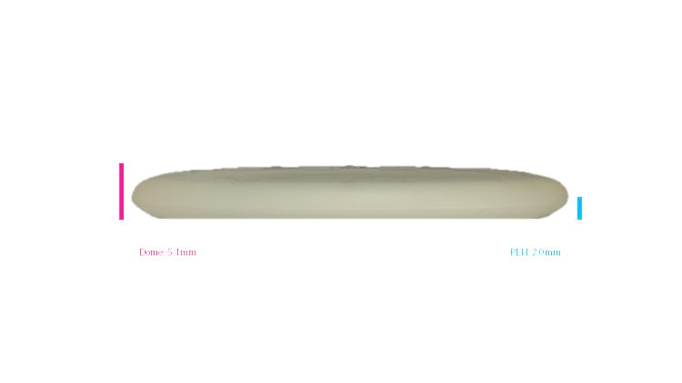 Dino Discs Egg Shell Glow Triceratops Putter Profile View