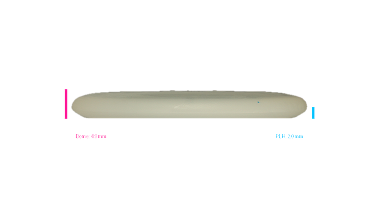 Dino Discs Egg Shell Glow Triceratops Putter Profile View