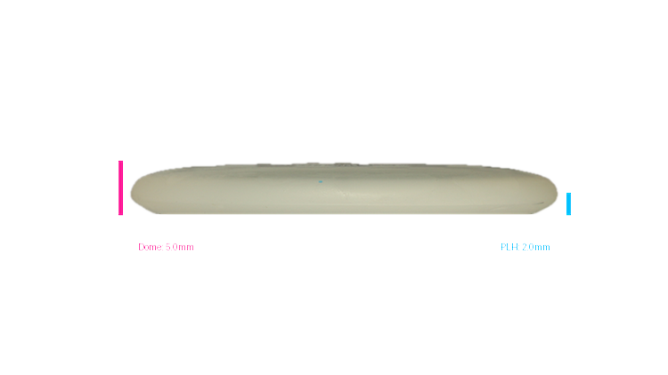 Dino Discs Egg Shell Glow Triceratops Putter Profile View