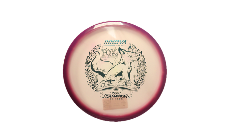 Innova 2026 Emily Weatherman Tour Series Proto Glow Halo Champion Fox Midrange Front View