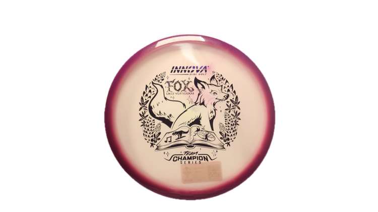 Innova 2026 Emily Weatherman Tour Series Proto Glow Halo Champion Fox Midrange Front View