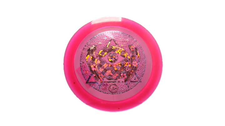 Pie Pan Discs All Seeing π Eye Cherry Spire Distance Driver Front View