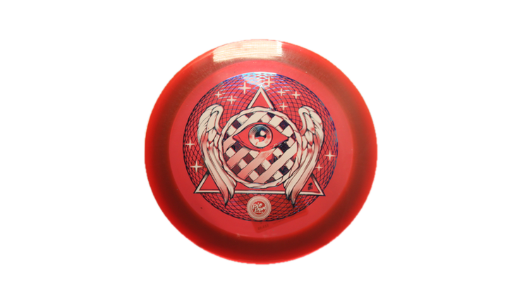 Pie Pan Discs All Seeing π Eye Cherry Spire Distance Driver Front View