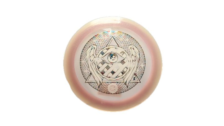 Pie Pan Discs All Seeing π Eye Cherry Spire Distance Driver Front View